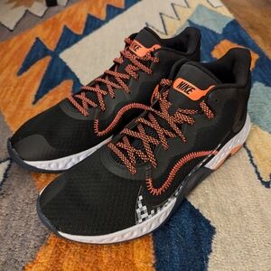 Nike Renew Elevate Basketball Shoes (New) Men's Size 13 Black/Bright Mango